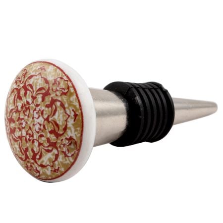 Floral Pattern Ceramic Wine Stopper